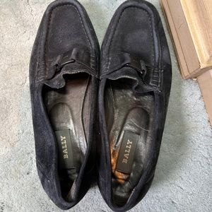 Navy Blue Suede Bally Tempest size 6.5